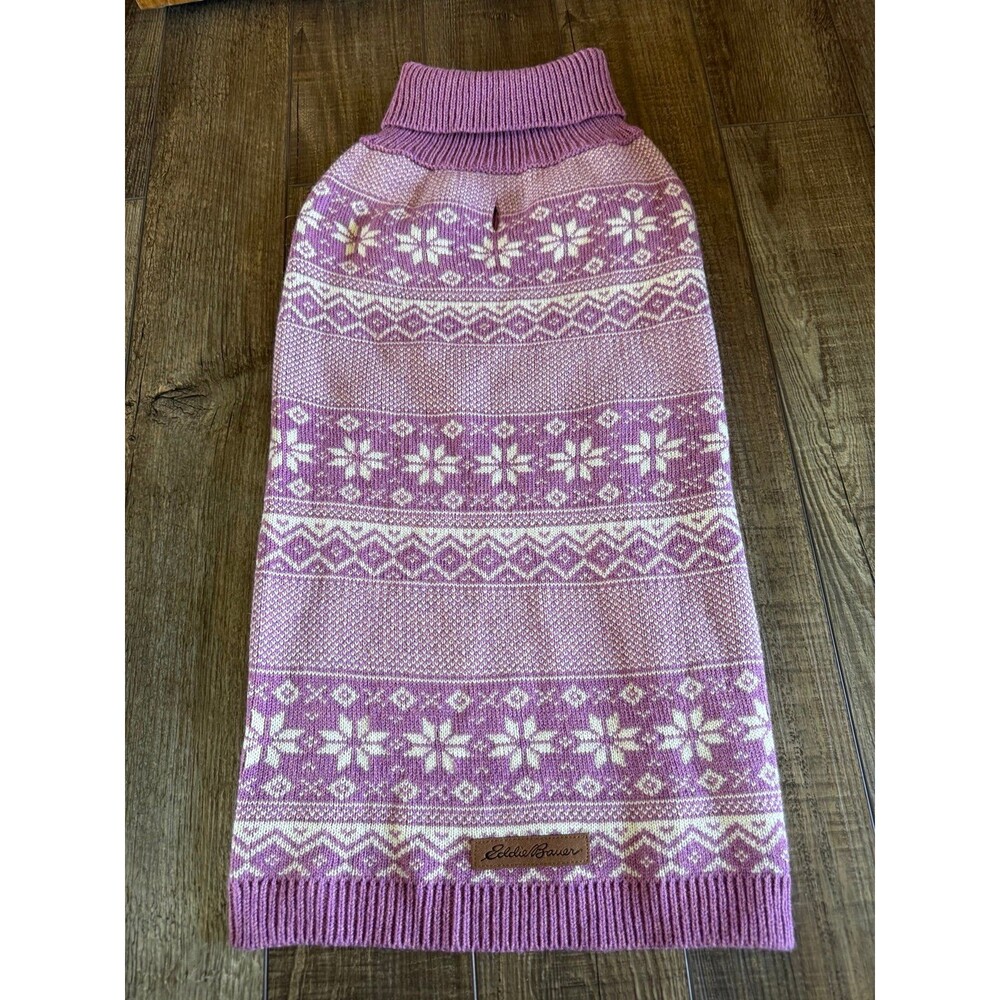 Eddie Bauer PET Legend Snowflake Sweater Heathered Pink/Purple